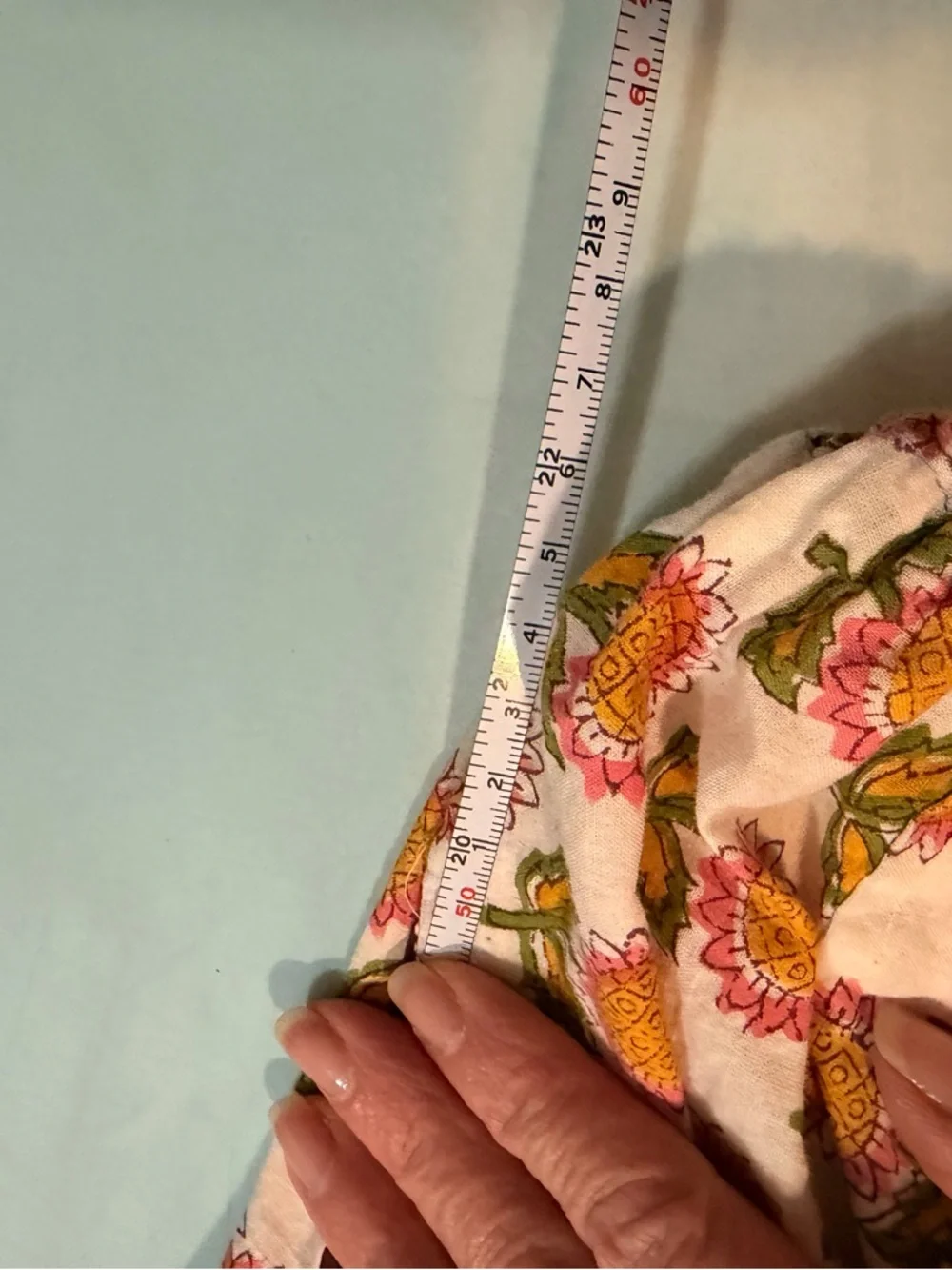 Ashley Taylor Multicolor Patchwork Floral Boho Joggers - OS 100% cotton - Picture 11 of 11